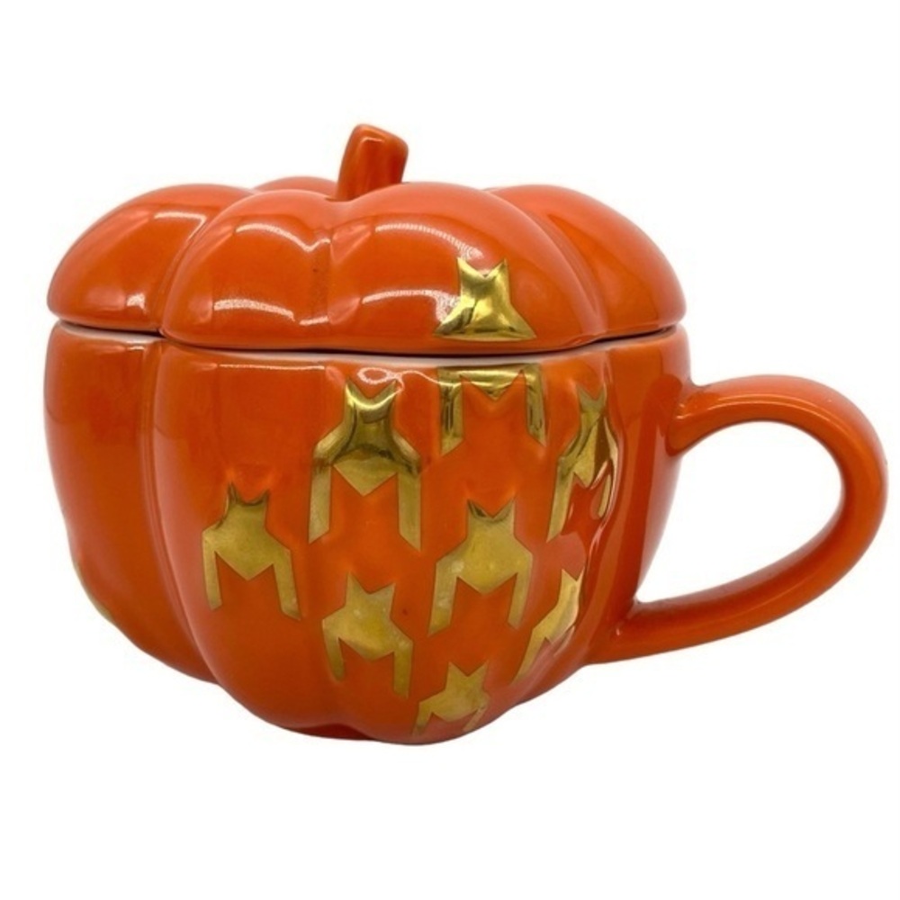 Starbucks Japan Rare 2015 Halloween Mug With Pumpkin Lid